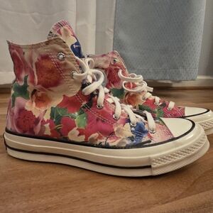 Converse Floral High-Top Sneakers